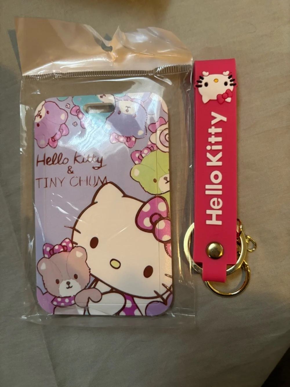 Hello Kitty Plush & Accessory Gift Set - Makeup palette, plush bag charm, & more